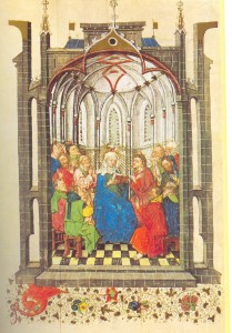 Pentecost, from The Hours of Catherine of Cleves