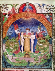 The Creation, from 'Antiquites Judaiques', c.1470-76, Jean Fouquet, Bibliotheque Nationale, Paris, Ms Fr 247 f.3 